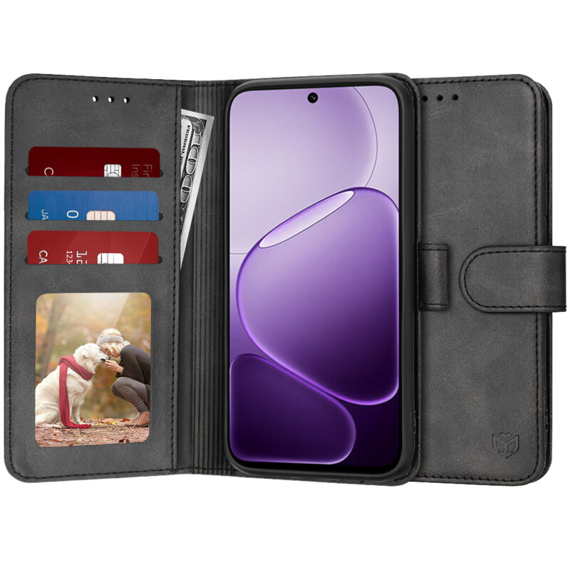 Husa 360 Oppo A6x 4G Techsuit Diary Book, negru
