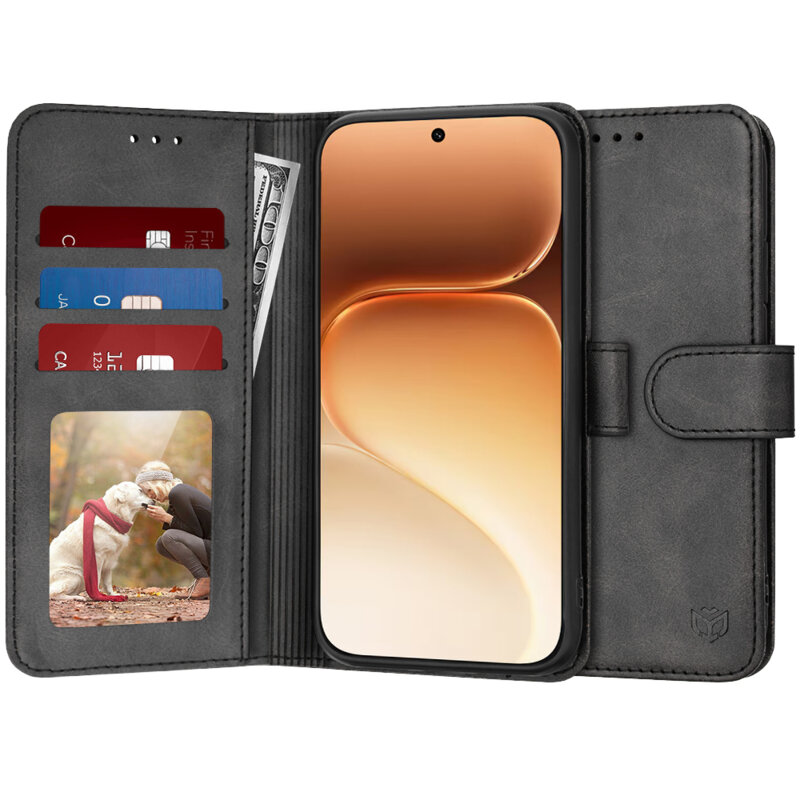 Husa 360 Honor 600 Techsuit Diary Book, negru
