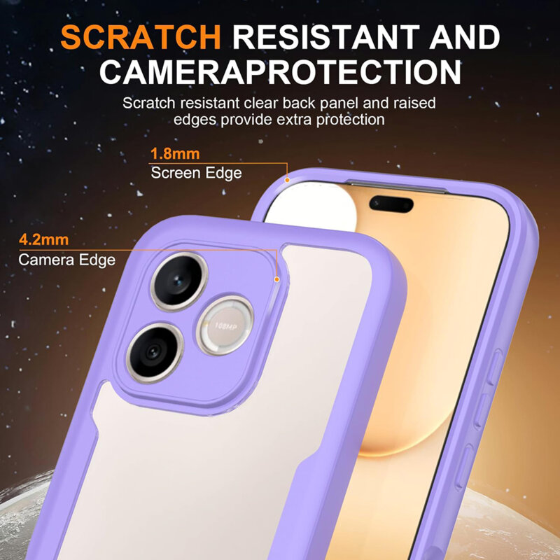 Husa 360° Honor 600 Lite Techsuit ColorVerse, mov