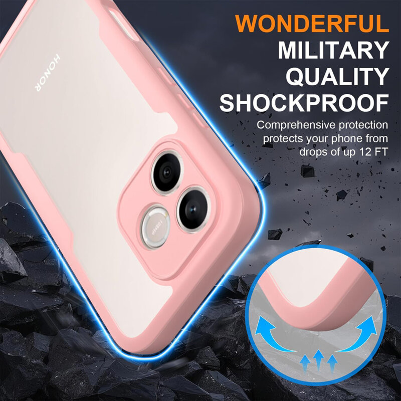 Husa 360° Honor 600 Lite Techsuit ColorVerse, roz