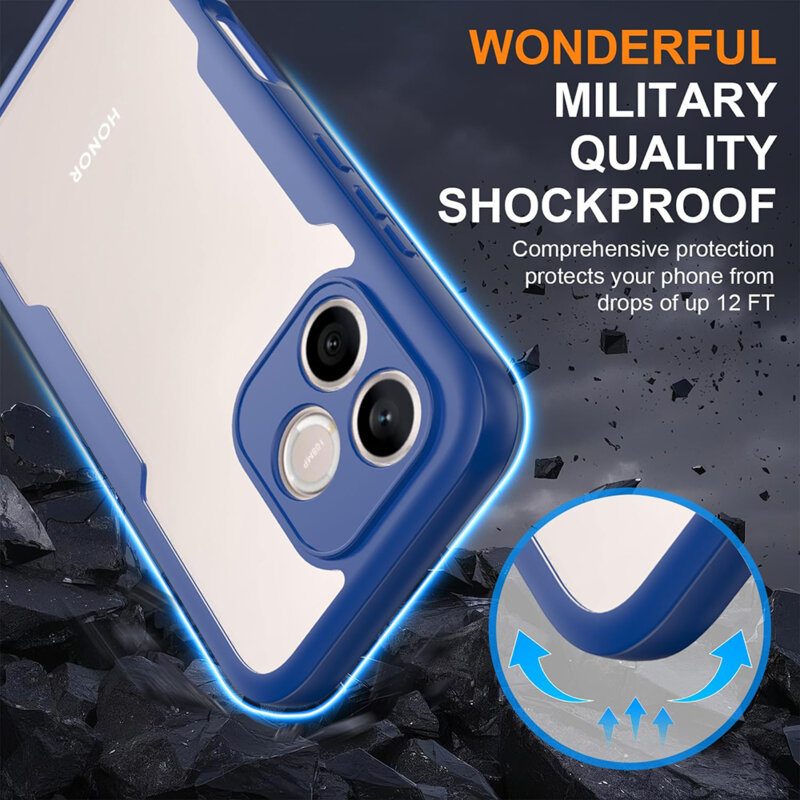 Husa 360° Honor 600 Lite Techsuit ColorVerse, albastru
