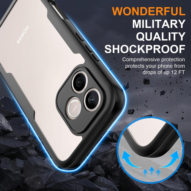 Husa 360° Honor 600 Lite Techsuit ColorVerse, negru