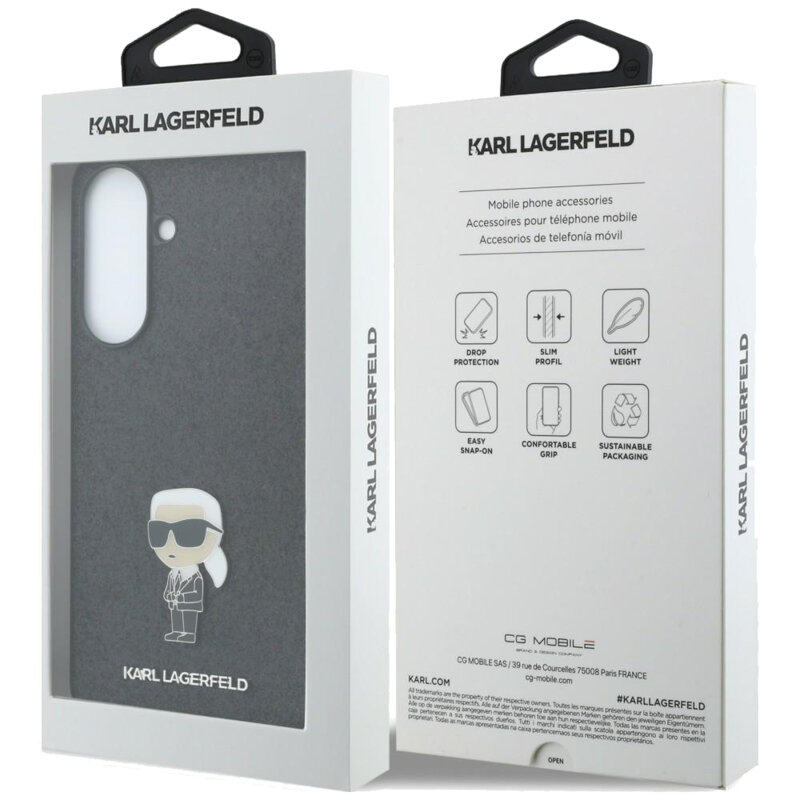 Husa Karl Lagerfeld Samsung Galaxy A57 5G Hardcase Glitter, Fixed Ikonik Logo