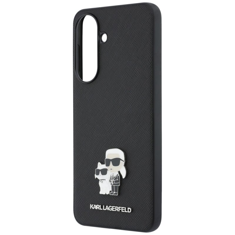 Husa originala Samsung Galaxy A57 5G Karl Lagerfeld Saffiano, Karl&Choupette Metal Pin