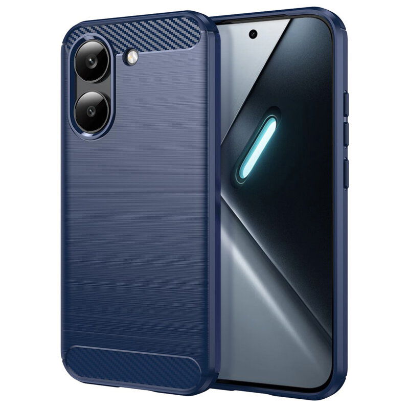 Husa Xiaomi Poco X8 Pro Techsuit Carbon Silicone, albastru