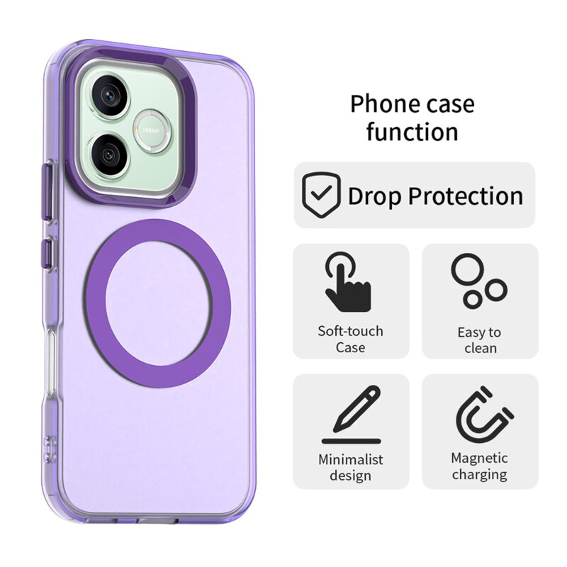 Husa Honor 600 Lite Techsuit CandyCase MagSafe, mov