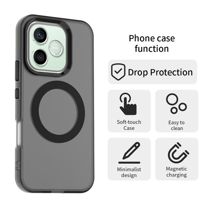 Husa Honor 600 Lite Techsuit CandyCase MagSafe, negru