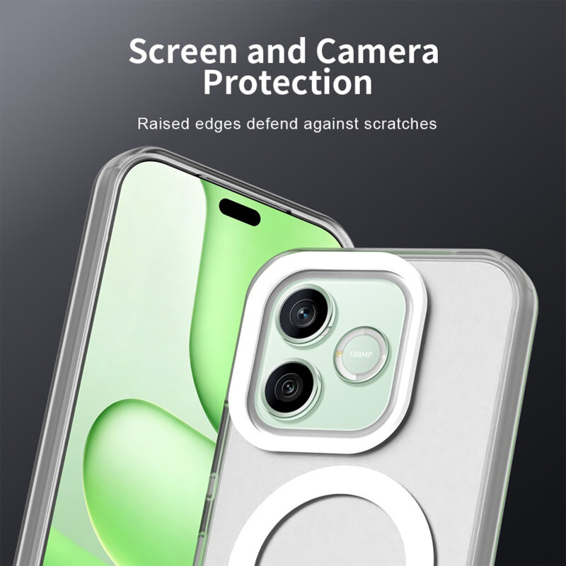 Husa Honor 600 Lite Techsuit CandyCase MagSafe, alb