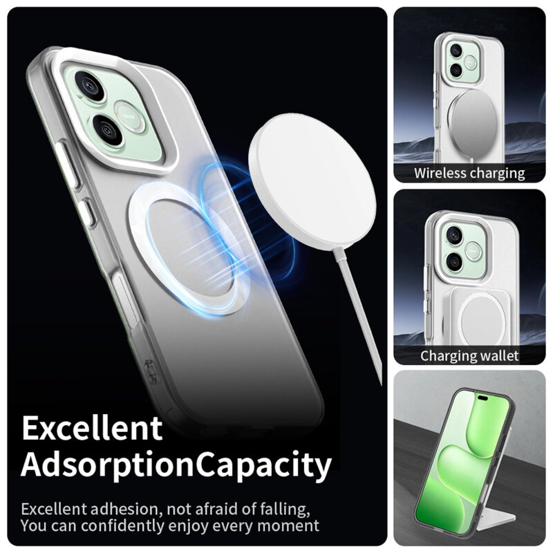 Husa Honor 600 Lite Techsuit CandyCase MagSafe, alb