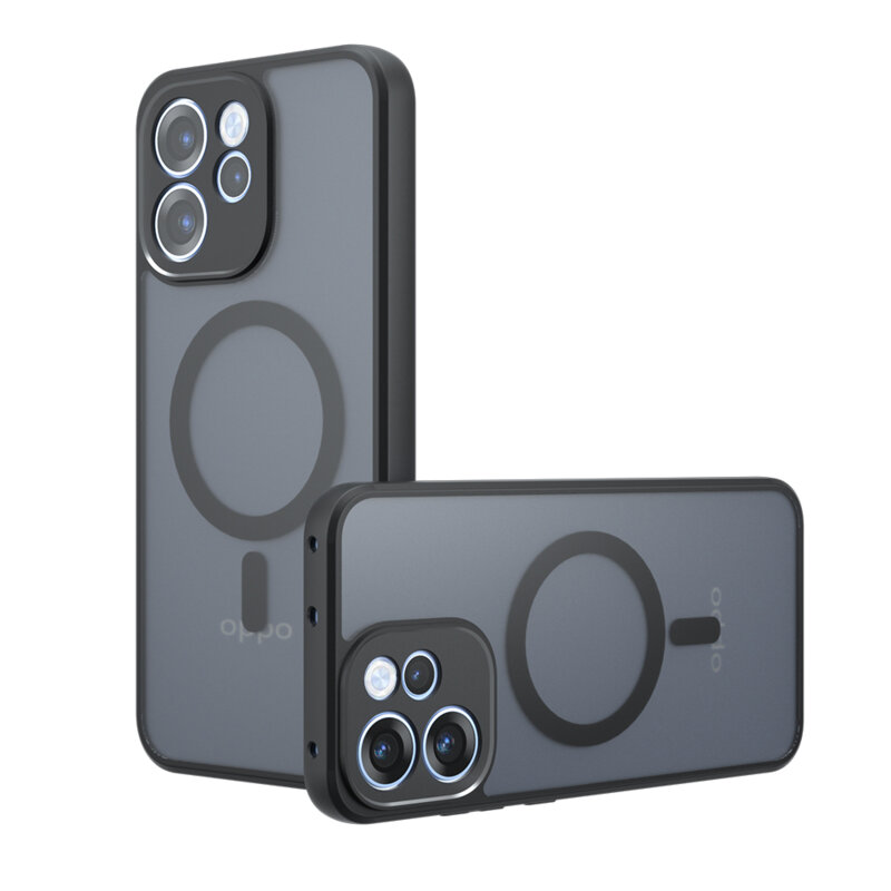 Husa Oppo Reno15 F Techsuit PureFrost MagSafe, negru frost