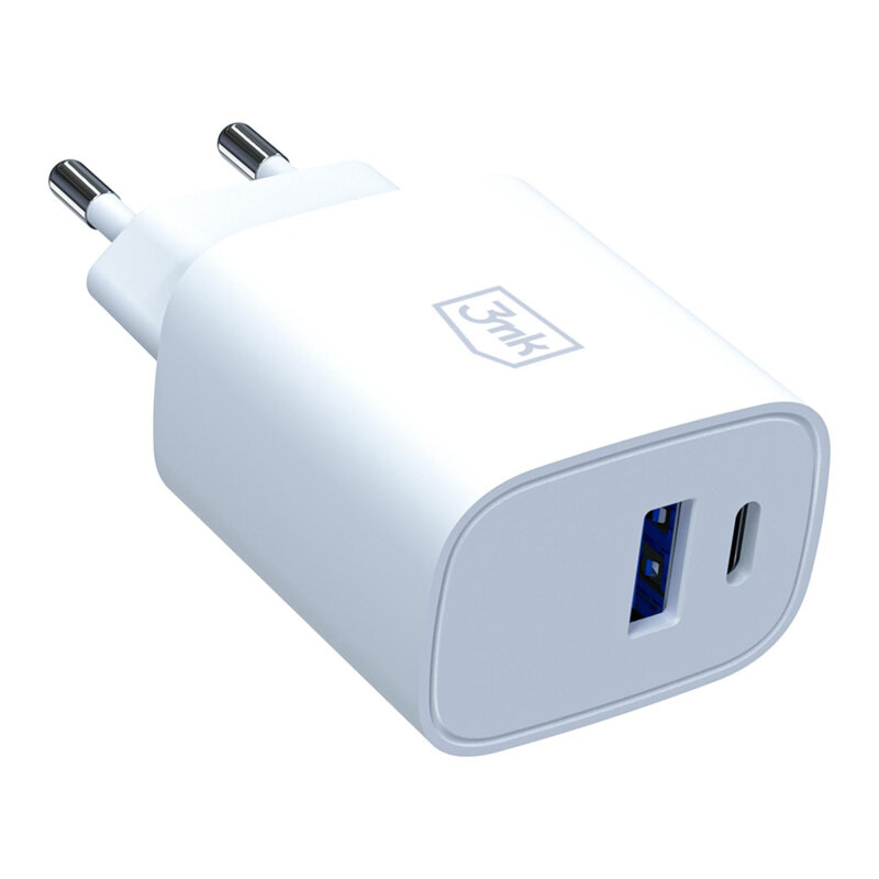 Incarcator de priza USB, Type-C 30W,  PD 3.0, QC4, 3mk, alb
