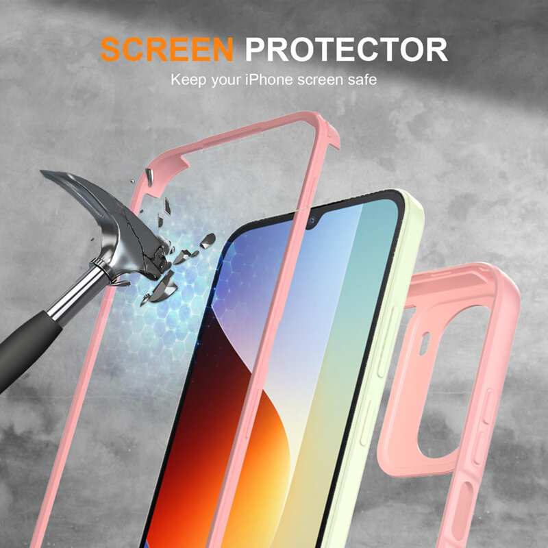Husa 360° Xiaomi Redmi A7 Pro 4G Techsuit ColorVerse, roz