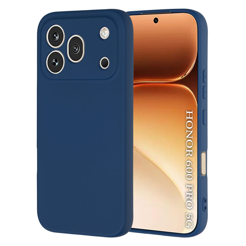 Husa silicon Honor 600 Pro Techsuit SoftFlex, bleumarin
