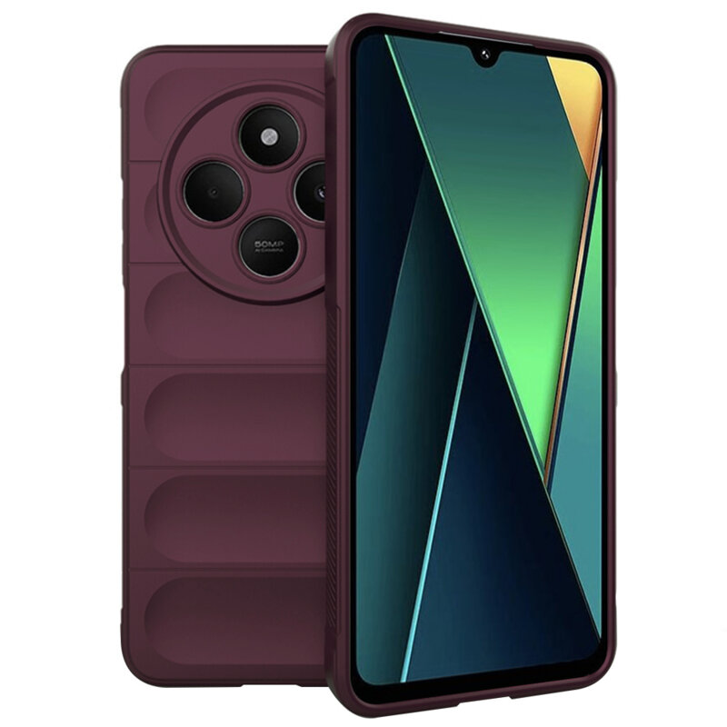 Husa Xiaomi Poco C75 Techsuit Magic Shield, bordo