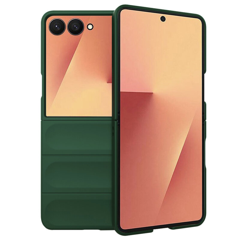 Husa Samsung Galaxy Z Flip7 Techsuit Magic Shield, verde