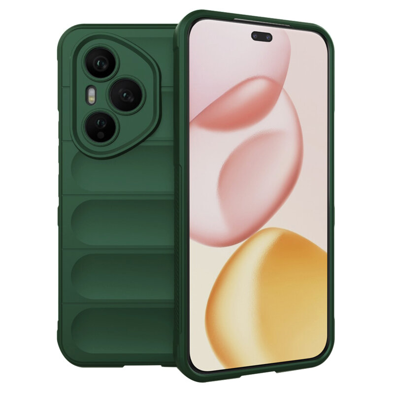 Husa Honor 400 Pro Techsuit Magic Shield, verde