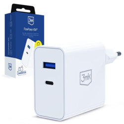 Incarcator de priza USB, Type-C 45W,  PD 3.0, QC4, 3mk, alb