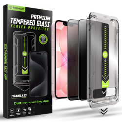 [Pachet 2x] Folie iPhone 17e Techsuit TitanGlass FullCover, privacy