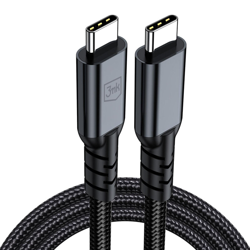 Cablu de incarcare Thunderbolt 4 3mk Hyper N, negru, 240W, 2m