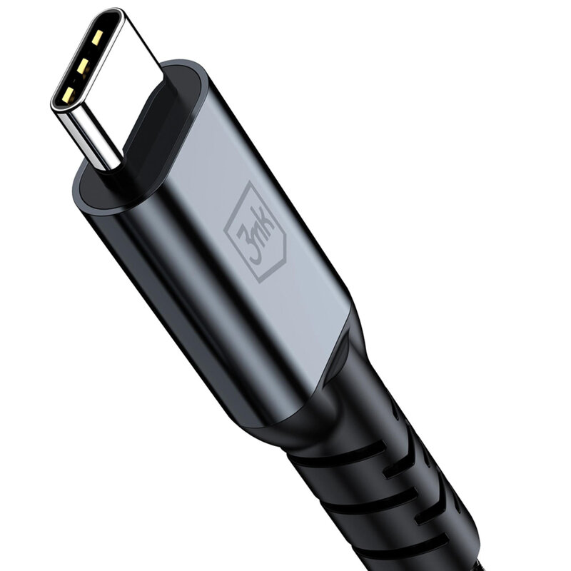 Cablu de incarcare Thunderbolt 4 3mk Hyper N, negru, 240W, 2m