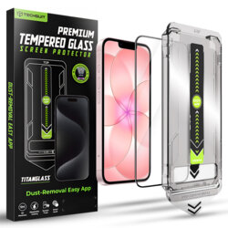 Folie iPhone 17e Techsuit TitanGlass FullCover, negru