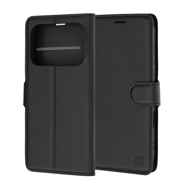 Husa Honor 600 Techsuit Leather Folio, negru