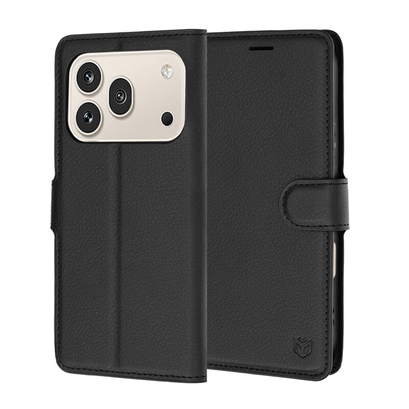 Husa Honor 600 Pro Techsuit Leather Folio, negru