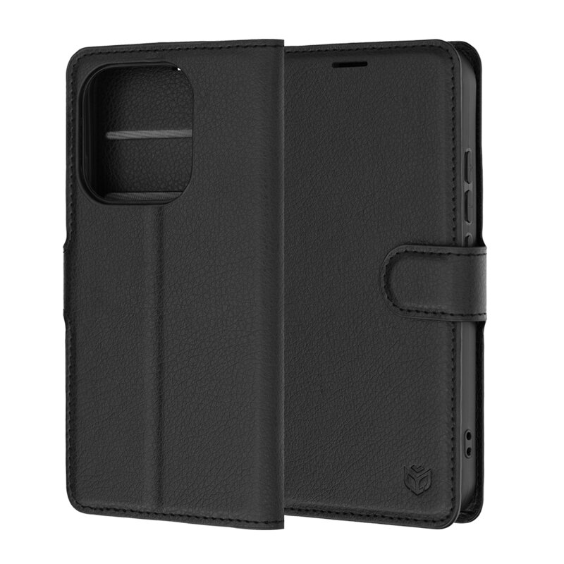Husa Xiaomi 17 Techsuit Leather Folio, negru