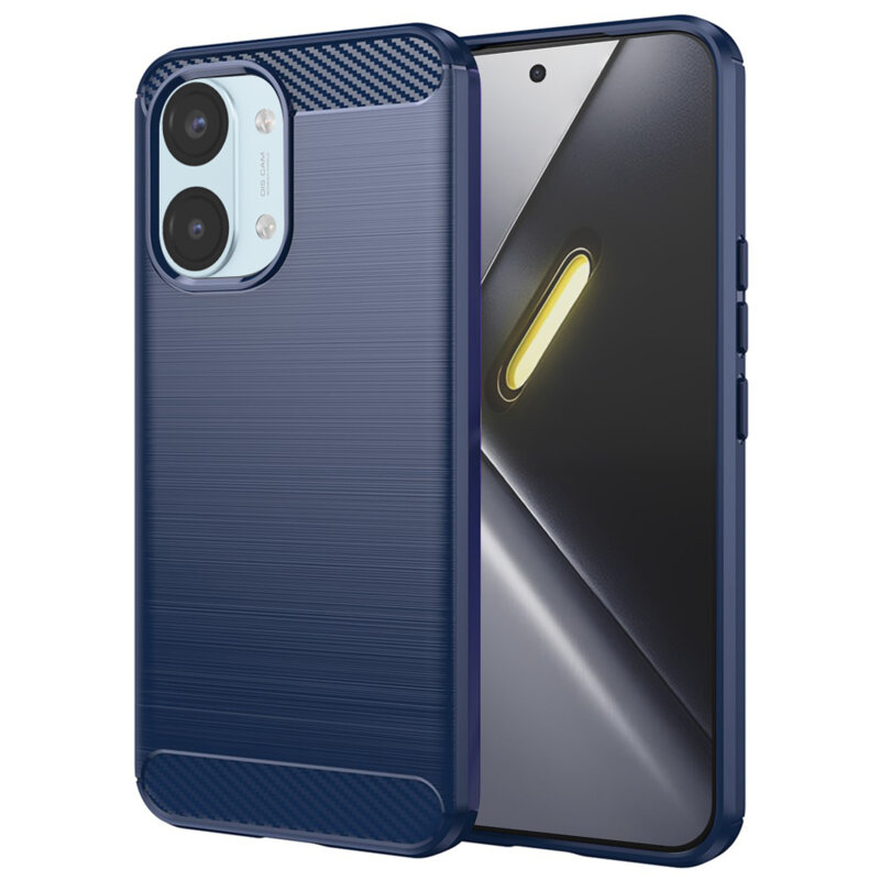 Husa Xiaomi Poco X8 Pro Max Techsuit Carbon Silicone, albastru