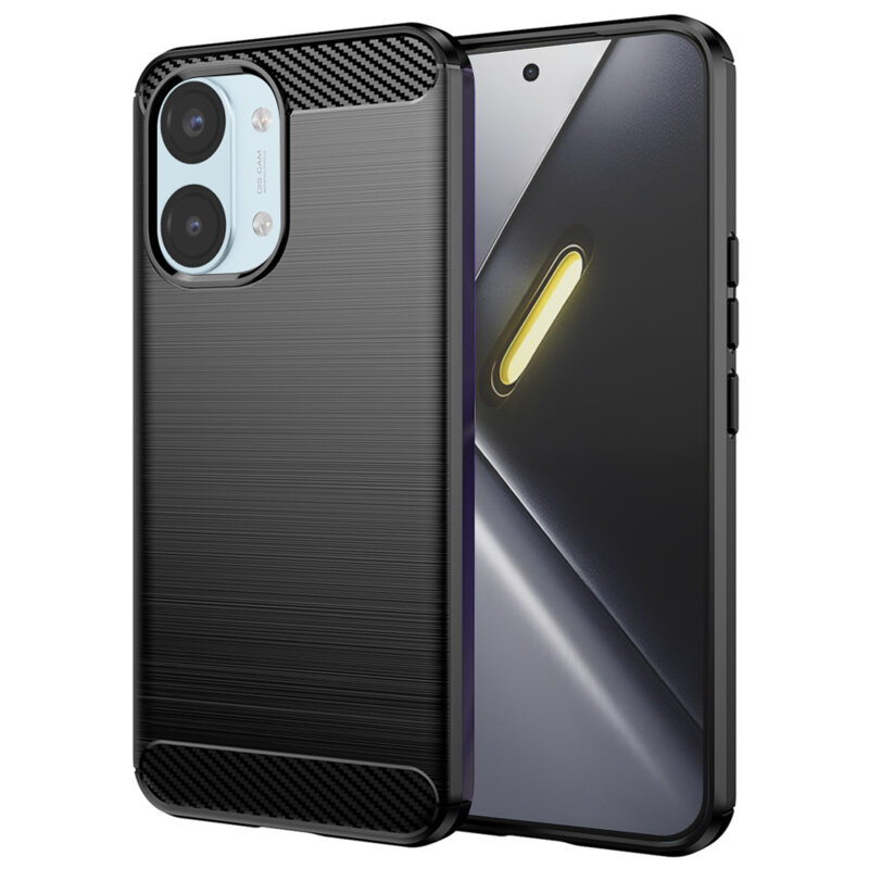 Husa Xiaomi Poco X8 Pro Max Techsuit Carbon Silicone, negru