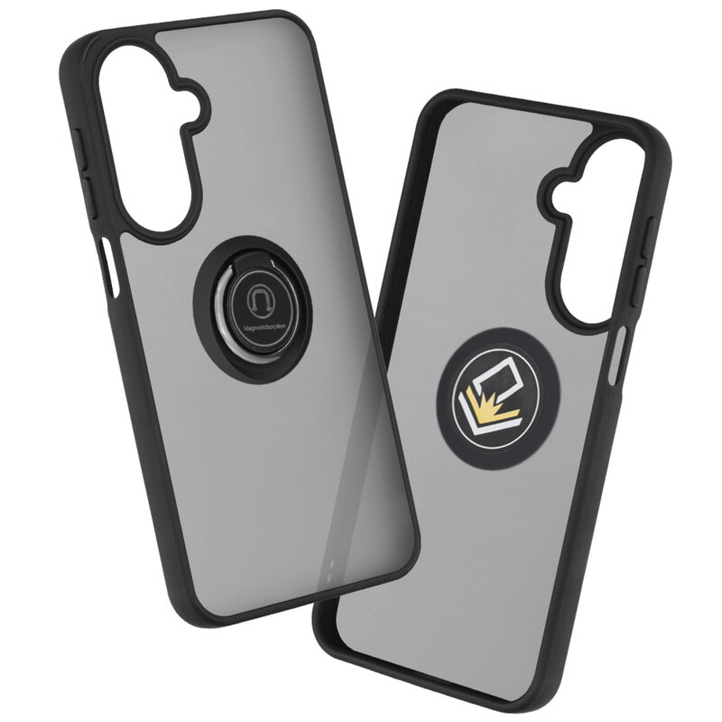 Husa Samsung Galaxy A27 5G Techsuit Glinth cu inel suport stand magnetic, negru