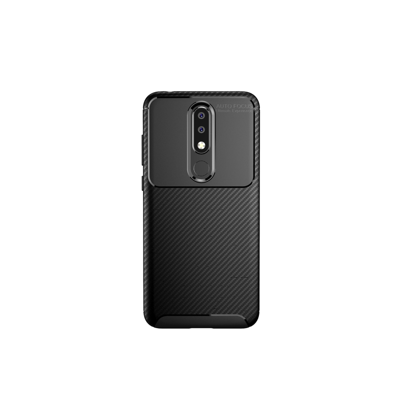 Husa Nokia 5.1 Plus Mobster Carbon Skin Negru
