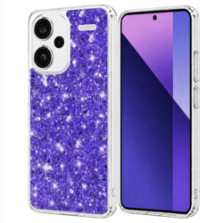 Husa cu sclipici Xiaomi Redmi Note 13 Pro+ 5G Techsuit Sparkly Glitter, mov
