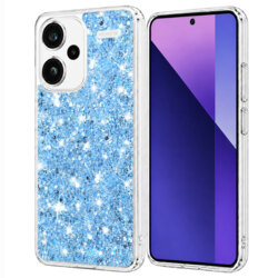 Husa cu sclipici Xiaomi Redmi Note 13 Pro+ 5G Techsuit Sparkly Glitter, bleu