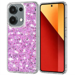 Husa cu sclipici Xiaomi Redmi Note 13 Pro 4G Techsuit Sparkly Glitter, magenta