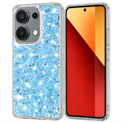 Husa cu sclipici Xiaomi Poco M6 Pro 4G Techsuit Sparkly Glitter, bleu