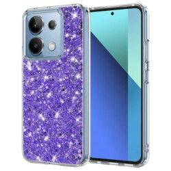 Husa cu sclipici Xiaomi Redmi Note 13 4G Techsuit Sparkly Glitter, mov