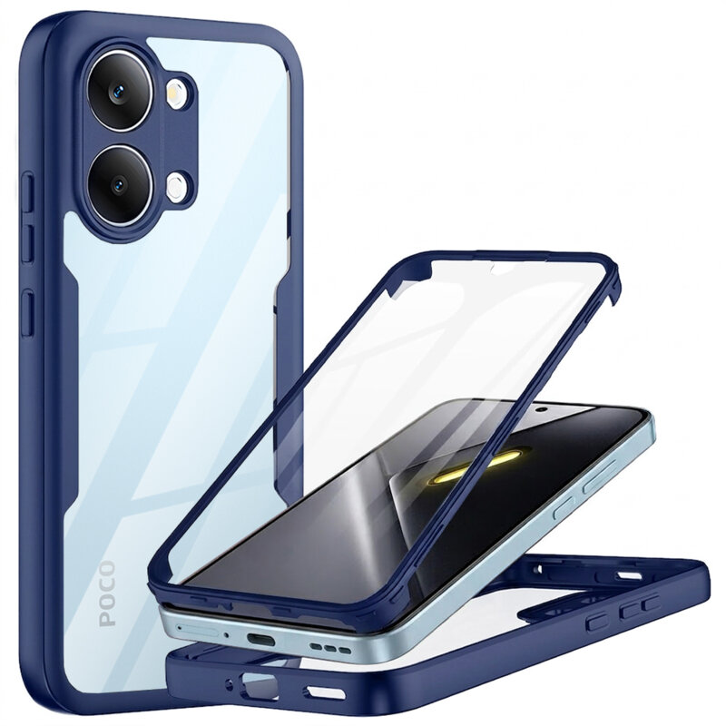 Husa 360° Xiaomi Poco X8 Pro Max Techsuit ColorVerse, albastru