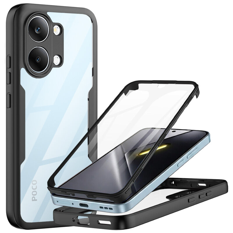 Husa 360° Xiaomi Poco X8 Pro Max Techsuit ColorVerse, negru