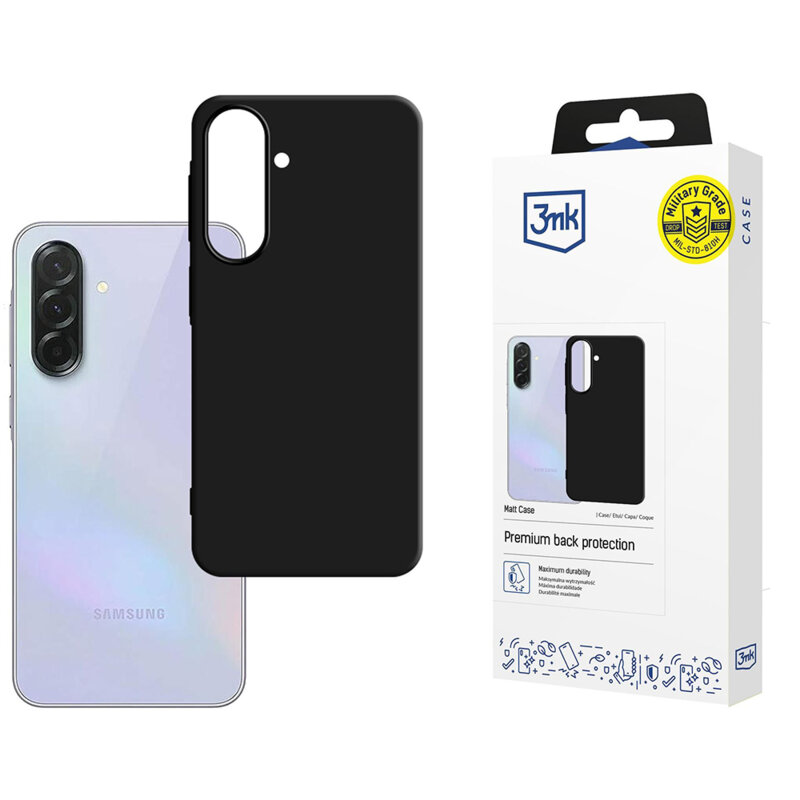 Husa Samsung Galaxy A37 5G premium 3mk Matt Case, negru