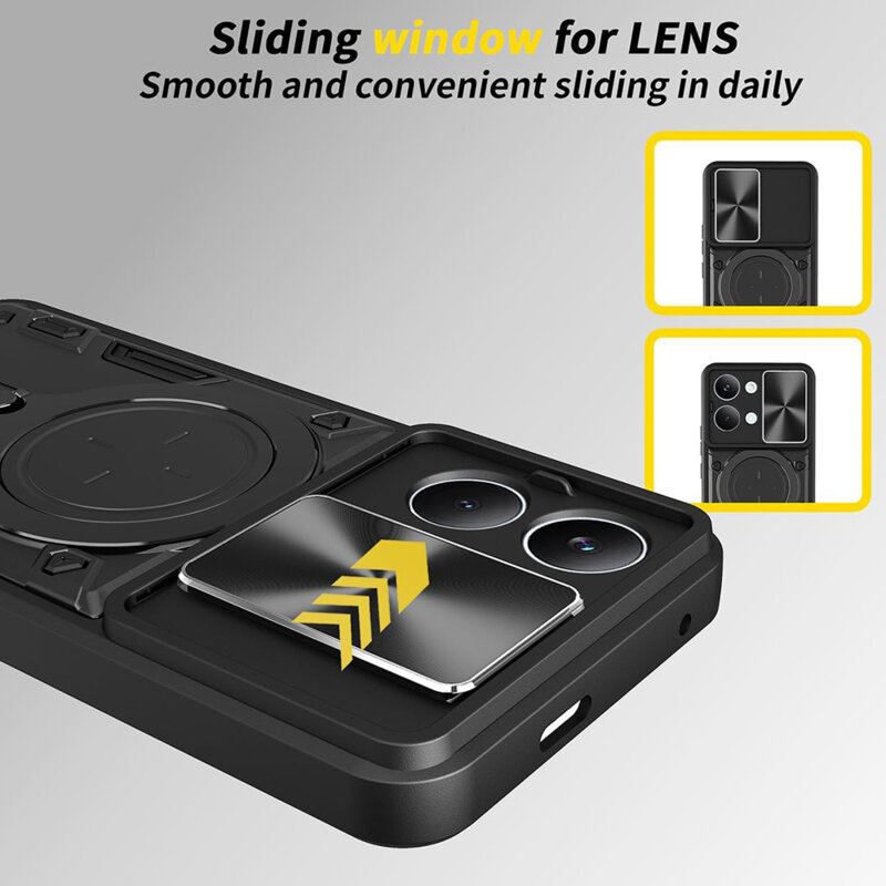 Husa Xiaomi Redmi A7 Pro 4G Techsuit CamGuard Pro, roz auriu