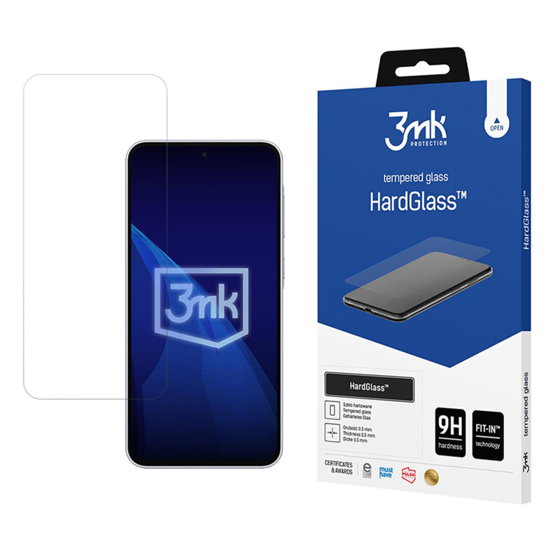 Folie sticla Samsung Galaxy A37 5G 3mk HardGlass, transparenta