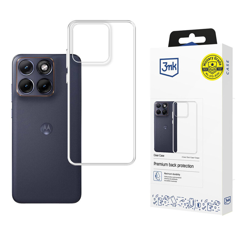 Husa Motorola Edge 70 Fusion 3mk Clear Case, transparenta