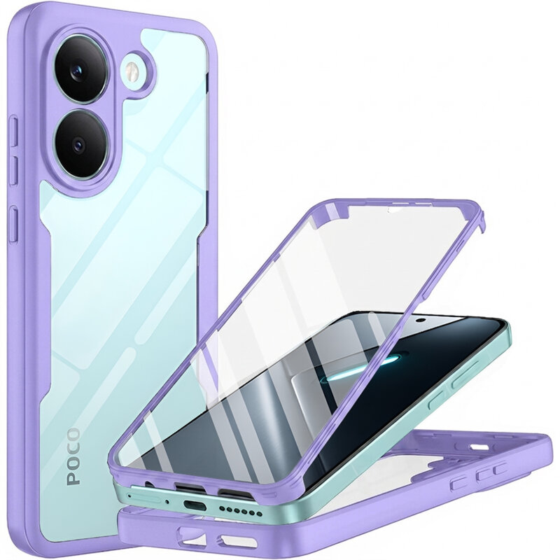 Husa 360° Xiaomi Poco X8 Pro Techsuit ColorVerse, mov