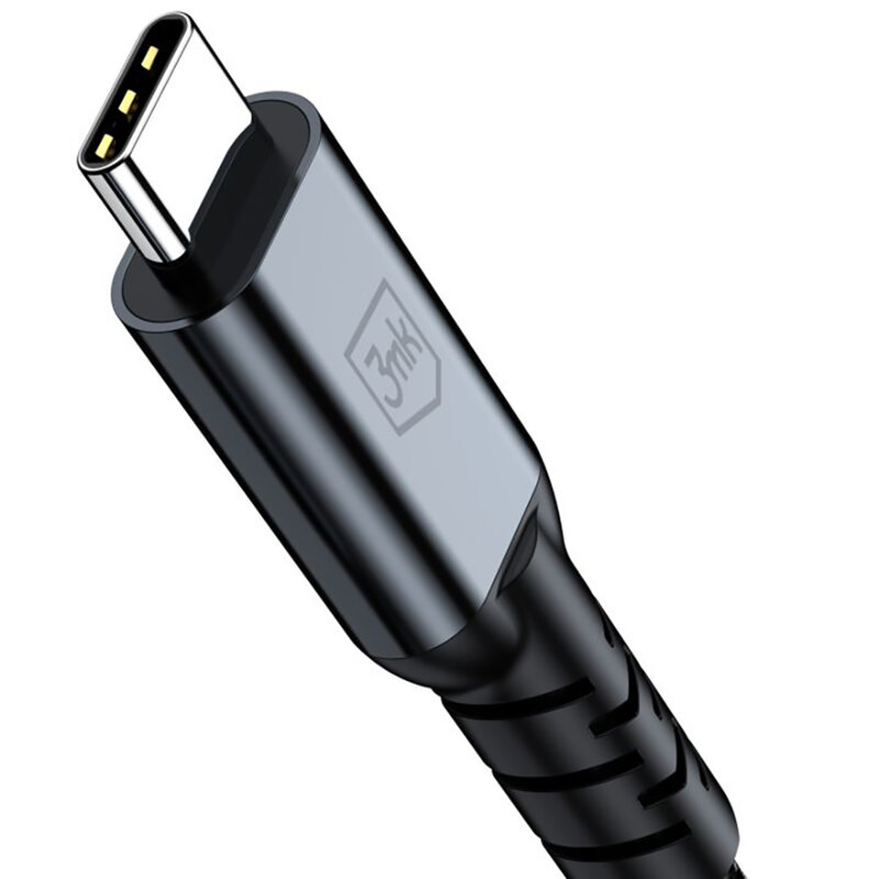 Cablu de incarcare Thunderbolt 4 3mk Hyper N, negru, 240W, 1m