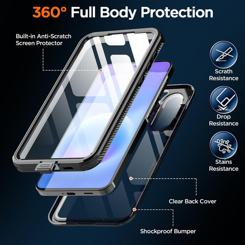 Husa impermeabila Samsung Galaxy A57 5G ShellBox Waterproof IP68, negru