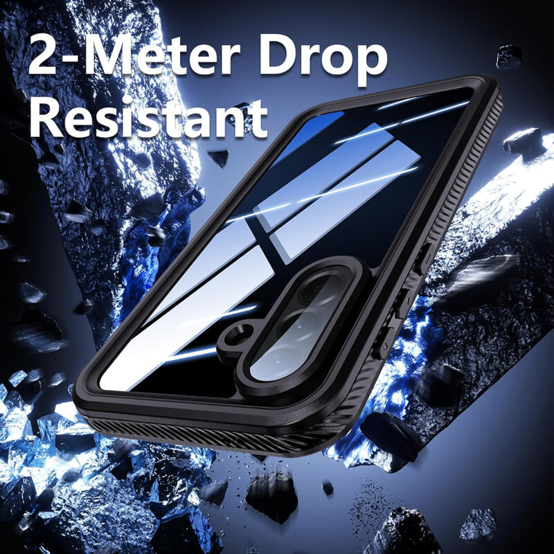 Husa impermeabila Samsung Galaxy A57 5G ShellBox Waterproof IP68, negru