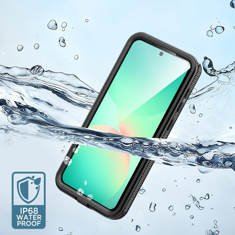 Husa impermeabila Samsung Galaxy A57 5G ShellBox Waterproof IP68, negru