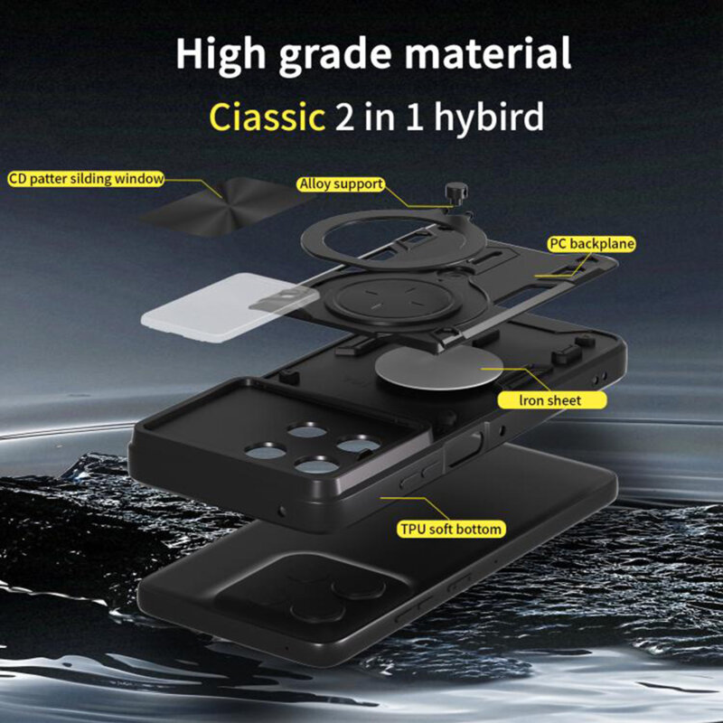 Husa Oppo A6x 5G Techsuit CamGuard Pro, albastru