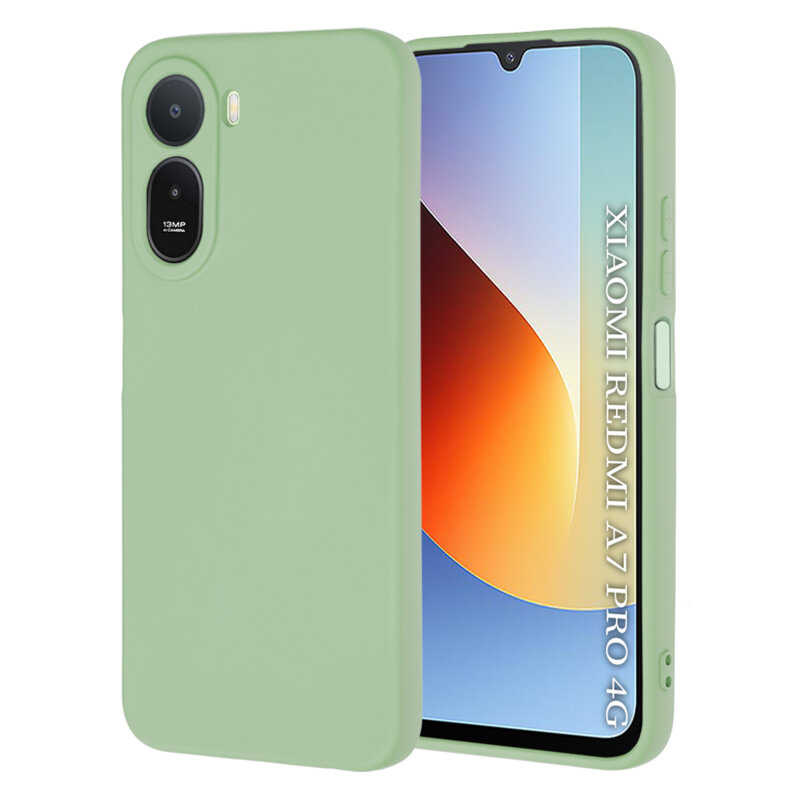 Husa silicon Xiaomi Redmi A7 Pro 4G Techsuit SoftFlex, verde deschis